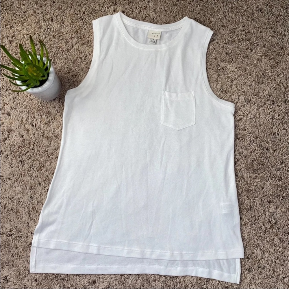 A New Day White Tank Dress Pocket Top